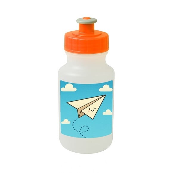 Garrafinha Squeeze Personalizada Aviãozinho de Papel