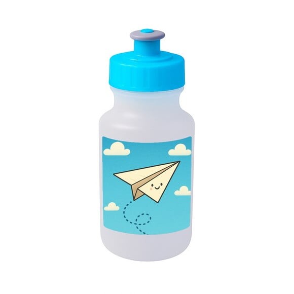 Garrafinha Squeeze Personalizada Aviãozinho de Papel