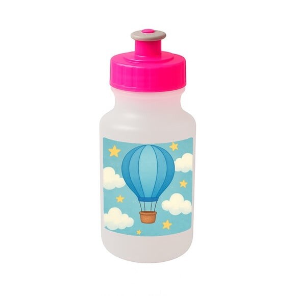 Garrafinha Squeeze Personalizada Balão de Ar Azul