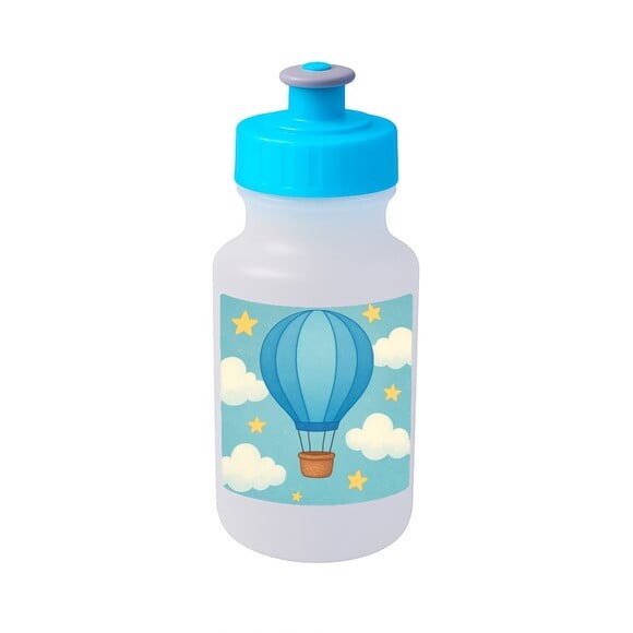 Garrafinha Squeeze Personalizada Balão de Ar Azul