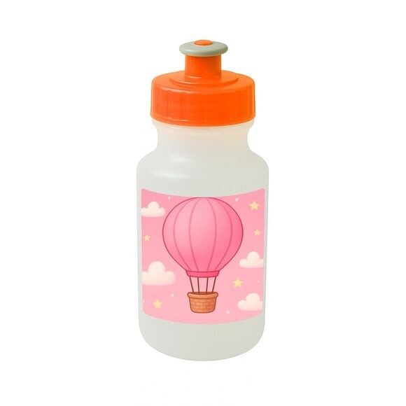 Garrafinha Squeeze Personalizada Balão de Ar Rosa