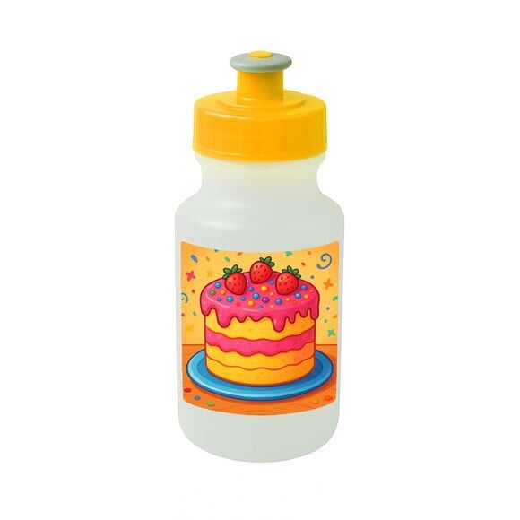 Garrafinha Squeeze Personalizada Bolo Confeitado