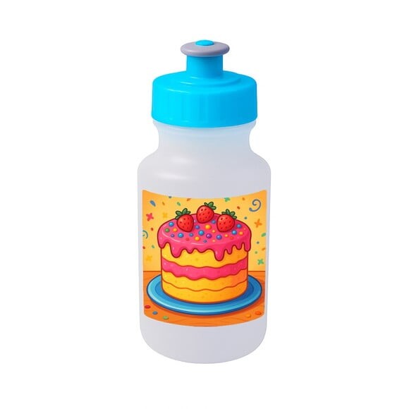 Garrafinha Squeeze Personalizada Bolo Confeitado