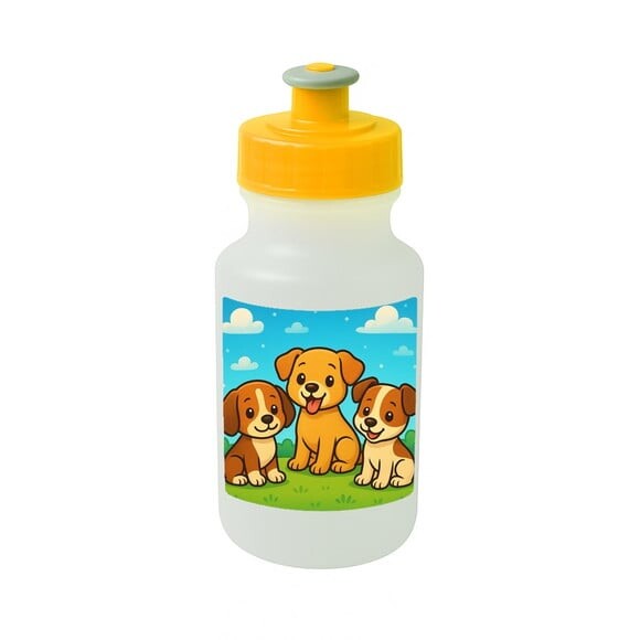 Garrafinha Squeeze Personalizada Cachorrinhos