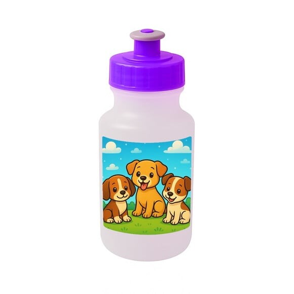 Garrafinha Squeeze Personalizada Cachorrinhos