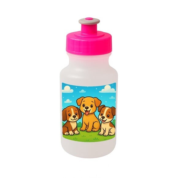 Garrafinha Squeeze Personalizada Cachorrinhos
