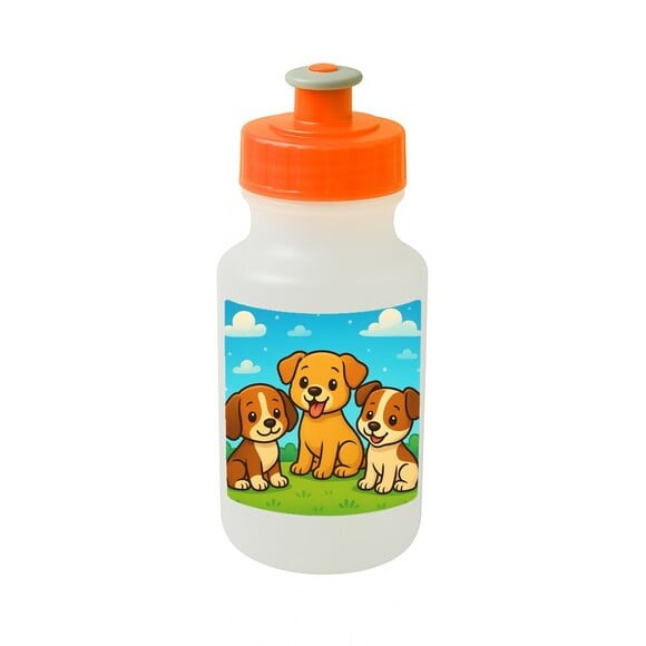 Garrafinha Squeeze Personalizada Cachorrinhos