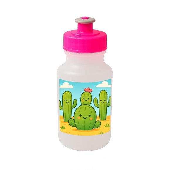 Garrafinha Squeeze Personalizada Cactos Fofos