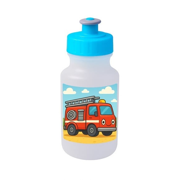 Garrafinha Squeeze Personalizada Caminhão de Bombeiro