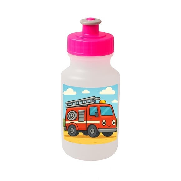 Garrafinha Squeeze Personalizada Caminhão de Bombeiro