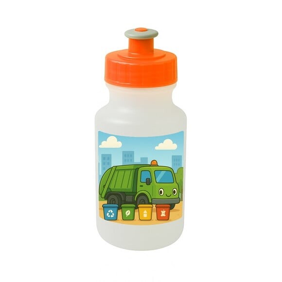 Garrafinha Squeeze Personalizada Caminhão de Lixo