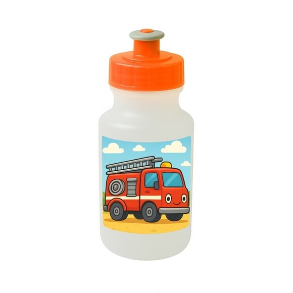 Garrafinha Squeeze Personalizada Caminhão de Bombeiro
