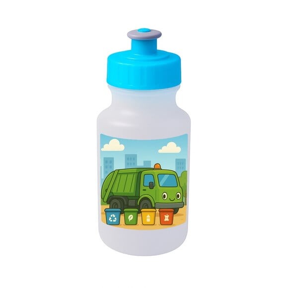 Garrafinha Squeeze Personalizada Caminhão de Lixo