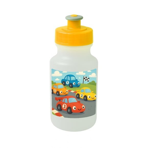 Garrafinha Squeeze Personalizada Carros de Corridas