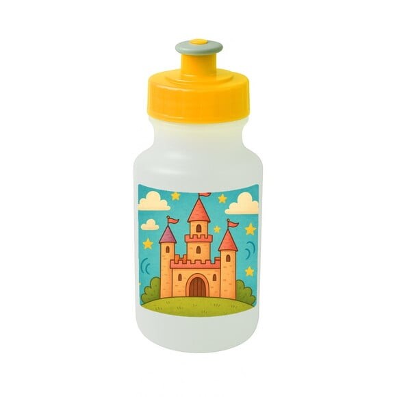 Garrafinha Squeeze Personalizada Castelo Encantado