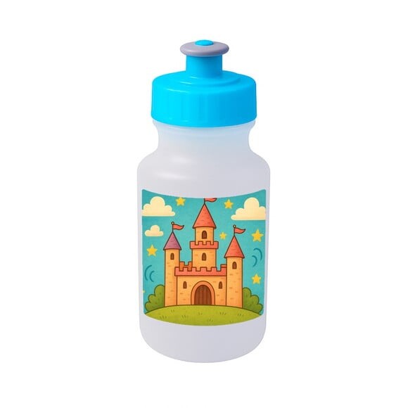 Garrafinha Squeeze Personalizada Castelo Encantado