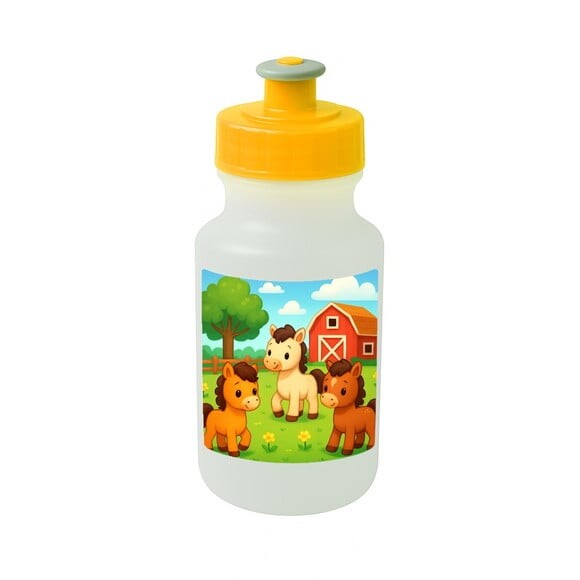 Garrafinha Squeeze Personalizada Cavalinhos