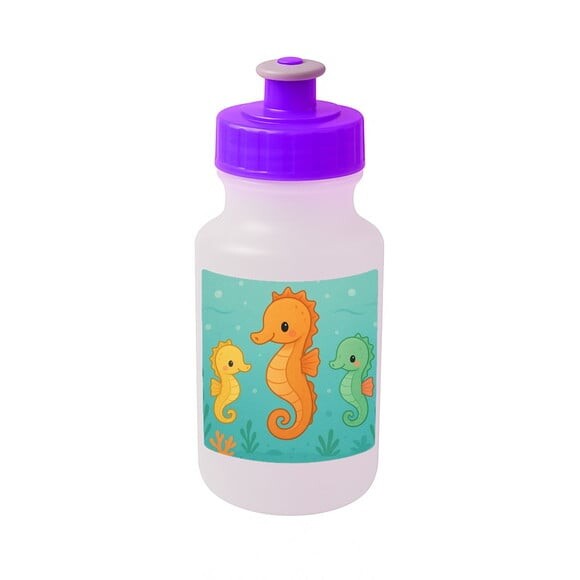 Garrafinha Squeeze Personalizada Cavalos Marinhos