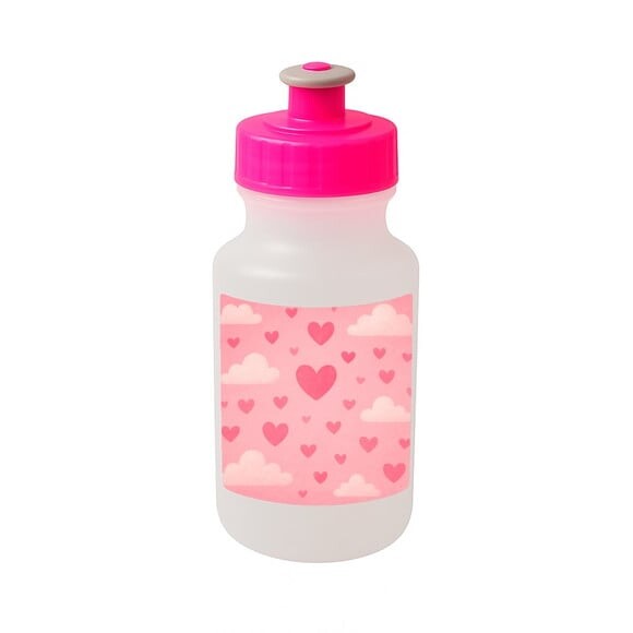 Garrafinha Squeeze Personalizada Céu Rosa