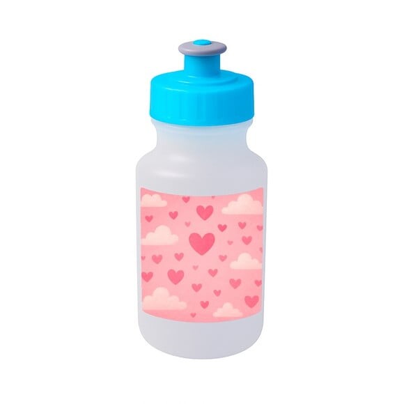 Garrafinha Squeeze Personalizada Céu Rosa