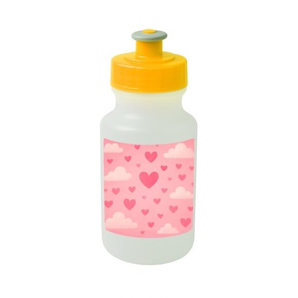 Garrafinha Squeeze Personalizada Céu Rosa