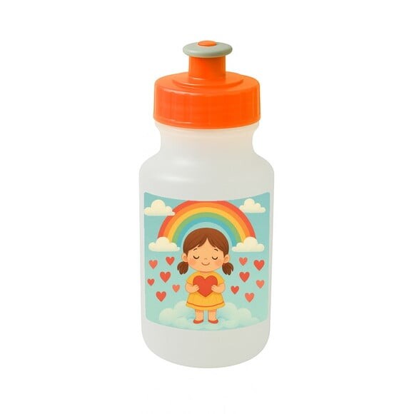 Garrafinha Squeeze Personalizada Chuva de Amor