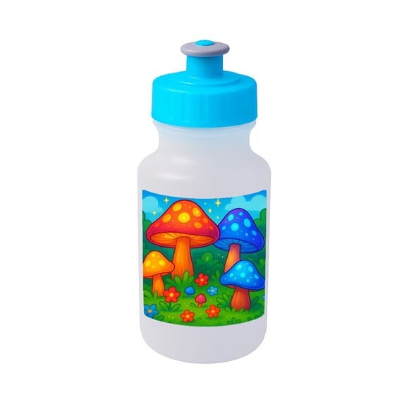 Garrafinha Squeeze Personalizada Cogumelos Mágicos