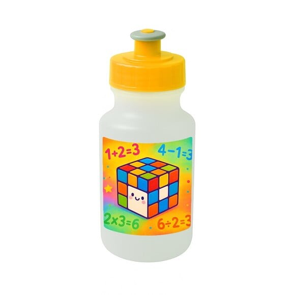 Garrafinha Squeeze Personalizada Cubo Mágico
