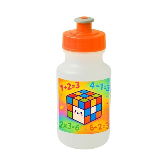 Garrafinha Squeeze Personalizada Cubo Mágico