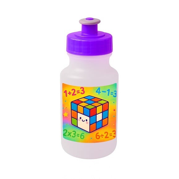 Garrafinha Squeeze Personalizada Cubo Mágico