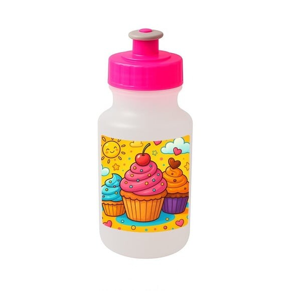Garrafinha Squeeze Personalizada Cupcakes