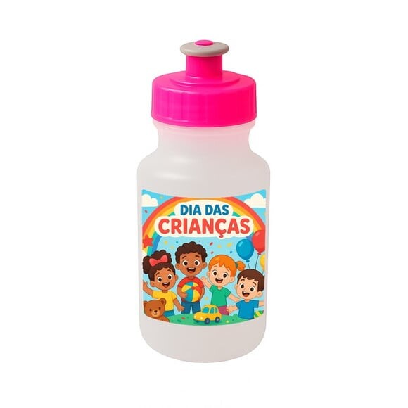 Garrafinha Squeeze Personalizada Dia das Crianças
