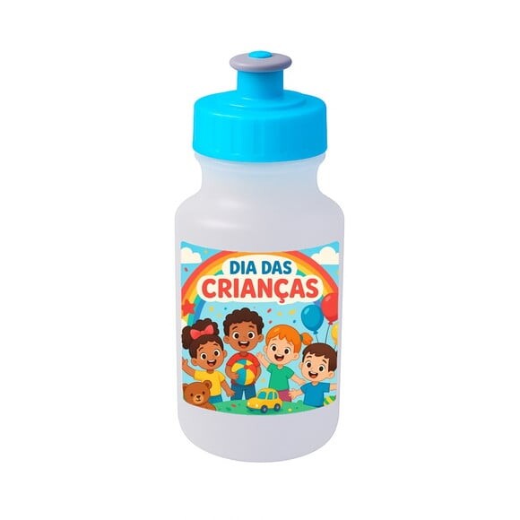 Garrafinha Squeeze Personalizada Dia das Crianças