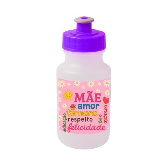 Garrafinha Squeeze Personalizada Dia das Mães