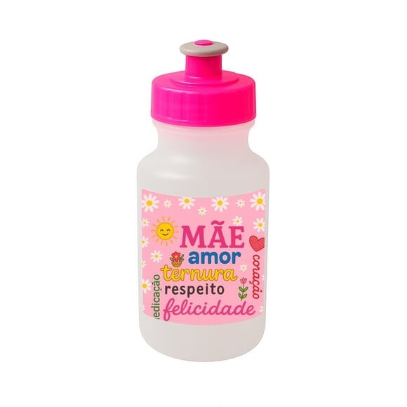 Garrafinha Squeeze Personalizada Dia das Mães