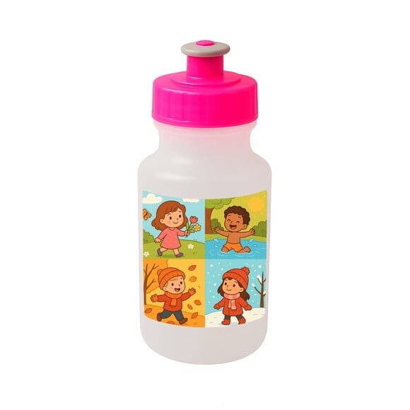 Garrafinha Squeeze Personalizada Estações do Ano