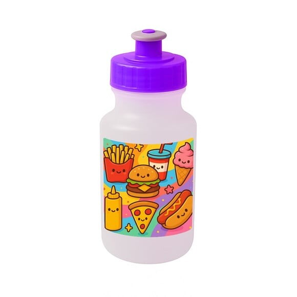 Garrafinha Squeeze Personalizada Fast Food
