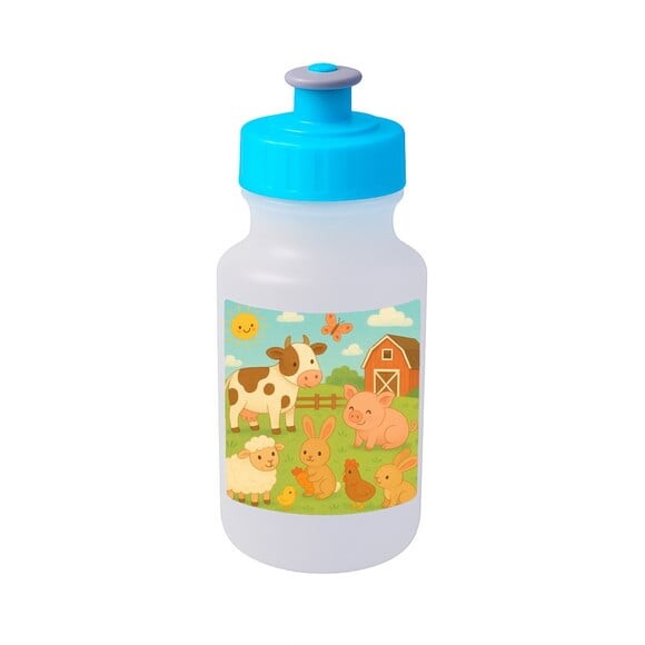 Garrafinha Squeeze Personalizada Fazendinha
