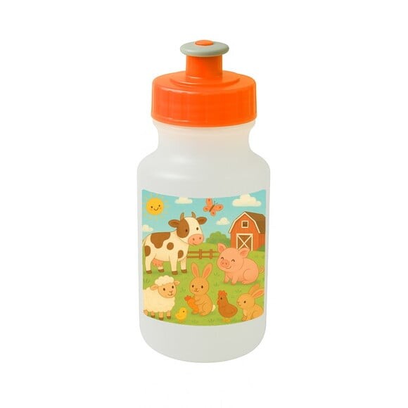 Garrafinha Squeeze Personalizada Fazendinha