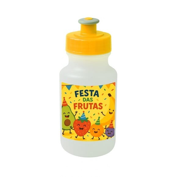 Garrafinha Squeeze Personalizada Festa das Frutas