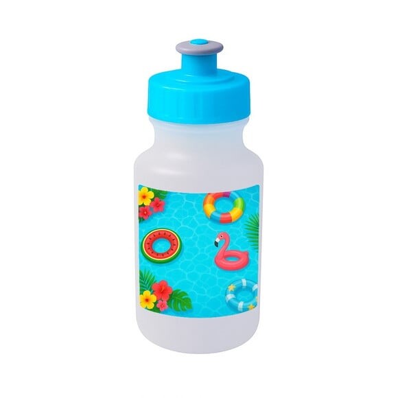 Garrafinha Squeeze Personalizada Festa na Piscina