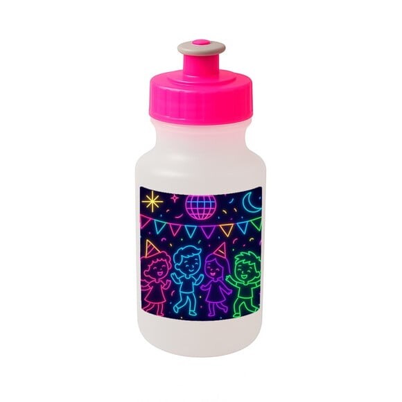 Garrafinha Squeeze Personalizada Festa Neon
