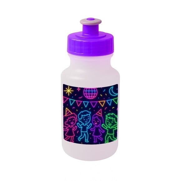 Garrafinha Squeeze Personalizada Festa Neon