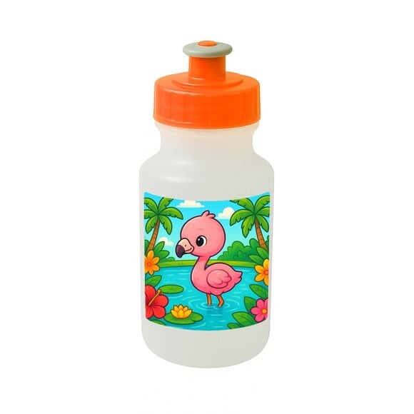 Garrafinha Squeeze Personalizada Flamingo Baby