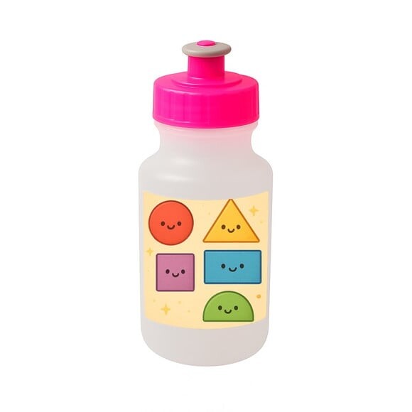 Garrafinha Squeeze Personalizada Formas Geométricas