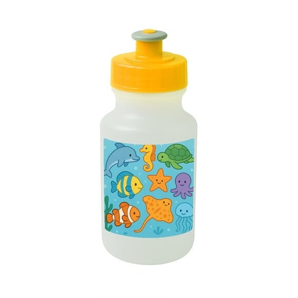 Garrafinha Squeeze Personalizada Fundo do Mar