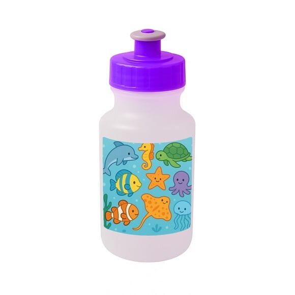 Garrafinha Squeeze Personalizada Fundo do Mar