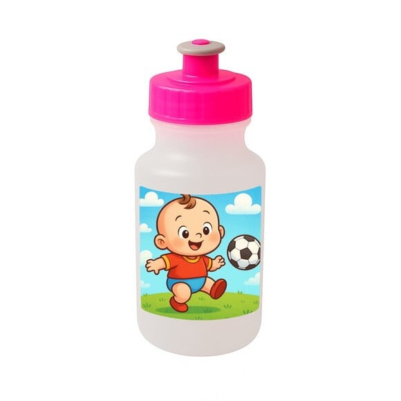 Garrafinha Squeeze Personalizada Futebol Baby
