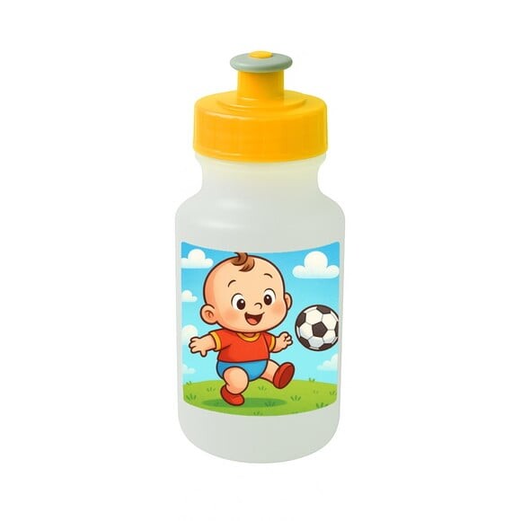 Garrafinha Squeeze Personalizada Futebol Baby