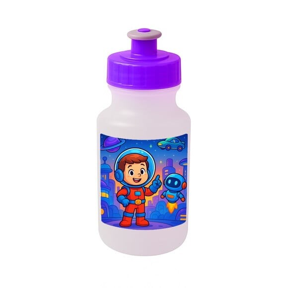 Garrafinha Squeeze Personalizada Futurismo Infantil